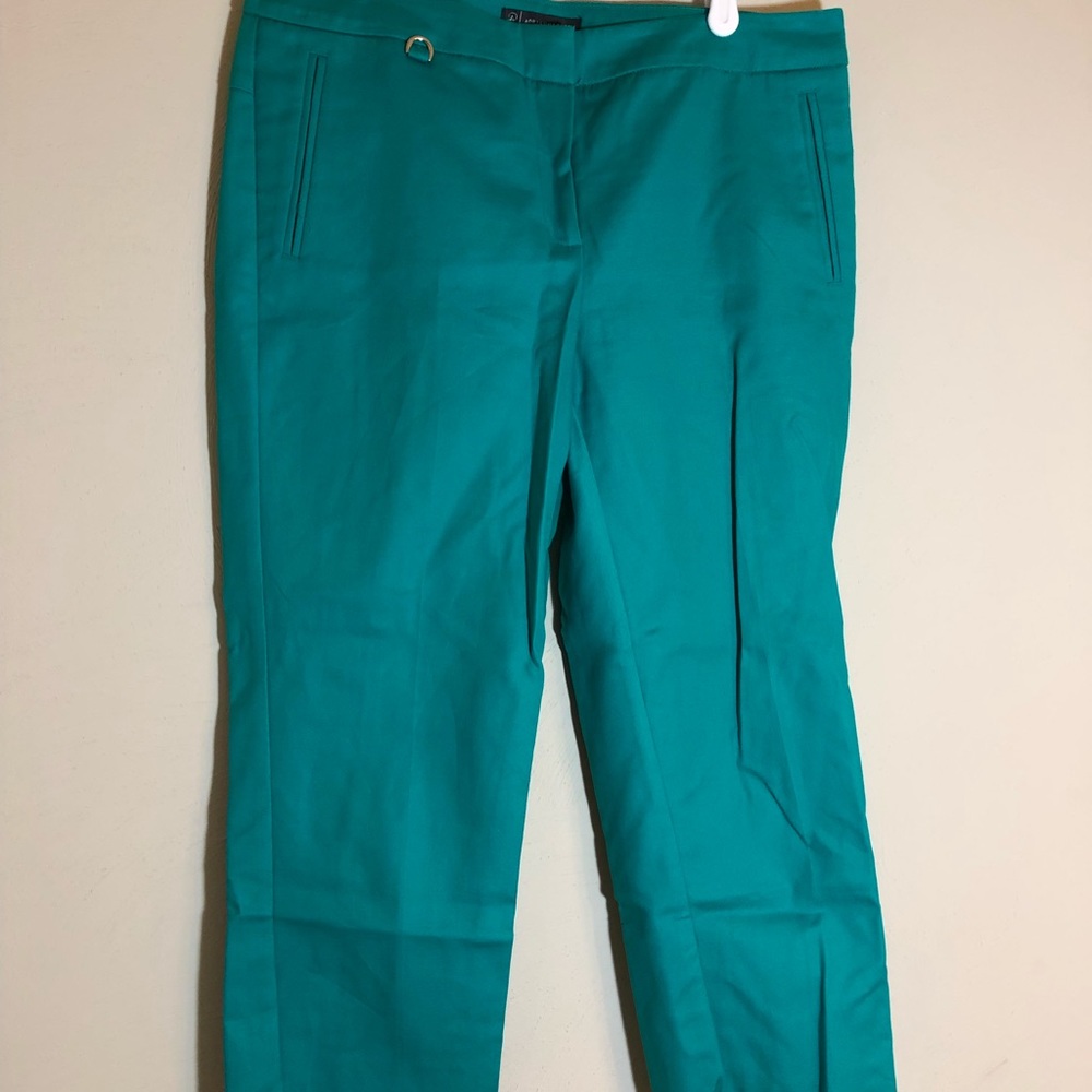 Teal ankle pants